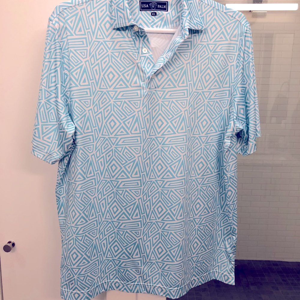 Funky design polo, Dri-fit material size XL